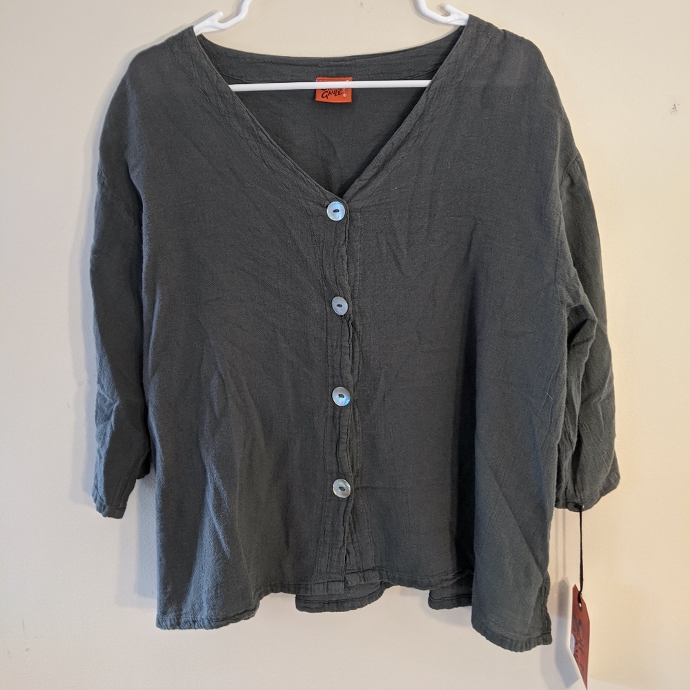 Ronie Top - Graphite - Oh My Gauze!